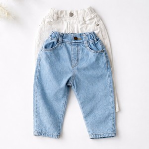 En gros, Jeans cargo amples pour garçons, taille mi-haute, en denim décontracté, style streetwear pour enfants, avec plusieurs poches, effet délavé - Product Image 3