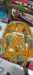 Wholesale Fashionable Business Luxury Unisex <b>Lightweight</b> Quilted Cotton College <b>Backpack</b> Handmade Block Printed School Bags - Product Image 1