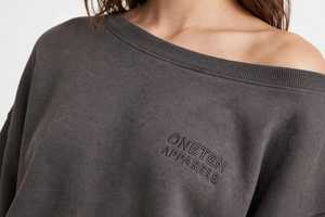 Women Casual Solid Grey <b>2</b> <b>Piece</b> Lounge <b>Set</b> Off Shoulder Sweatshirt <b>and</b> Wide Leg Pants - Product Image 6