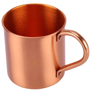 Modernas Tazas Moscow Mule de Cobre Puro Sólido con Acabado Martillado a Mano y Asa de Latón, Vajilla Ecológica para Fiestas y Bares - Product Image 5