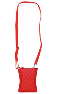 Bolso Bandolera Delgado de Cuero Genuino para Mujer, con Ranura para Tarjetas, Minimalista, Rojo, para Teléfono, con Cierre Magnético Ajustable, a la Moda - Product Image 2
