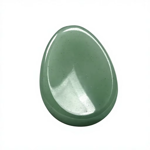 Pierre de méditation de qualité supérieure, vert, 45x35mm, pierre précieuse polie, pour la méditation, cadeau, vente en gros - Product Image 4