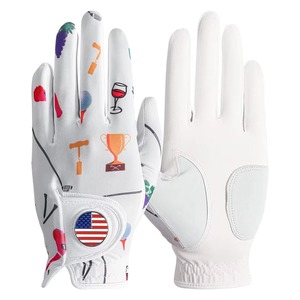 Vêtements de sport pour femmes avec marqueur de balle, matériau imperméable, polyester, spandex, gant de golf, protection des mains, durable, activités de plein air - Product Image 1