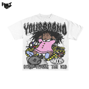 Camisetas de Algodón de Calidad para Hombre, Estampado DTG Personalizado, Color Sólido Vintage, Estilo Urbano Oversize, Suministro al por Mayor en EE. UU. - Product Image 1