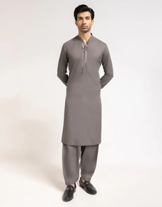 Elegante Shalwar Kameez Tradicional Indio de Algodón de Alta Calidad para Hombre |   Ropa para Fiestas y Eventos de Boda Sin Arrugas - Product Image 1
