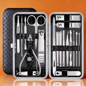 Stainless Steel Nail <b>Kit</b> 7 In 1 Portable <b>Manicure</b> Set With Case Classic Style For Adult - Product Image 5