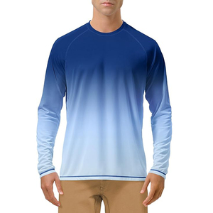 Camiseta de manga larga para hombre, cuello redondo, corte regular, color sólido, tejido de punto, estilo casual, sublimación. - Product Image 1