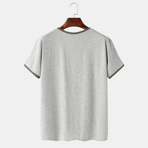 Camiseta Casual para Hombre, Algodón Suave, Estilo Urbano, Relajada, para Uso Diario de Verano - Product Image 2