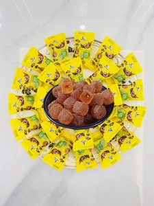 Delicious apricot flavored gummy <b>candy</b> with melting filling suitable for all ages made in Vietnam under the Vietnamese brand - Product Image 2