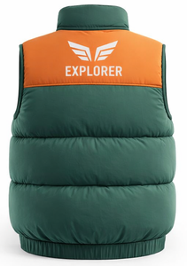 Chaleco Acolchado Pro-Outdoor para Hombre, con Cuello Alto, Logotipo Frontal, Ecológico, Transpirable, para Invierno - Product Image 2