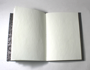 Glue Bound Recycled Handmade Cotton Paper Black Color Sheet With Foil Print Hardcover Notebook-Gift - Product Image 2