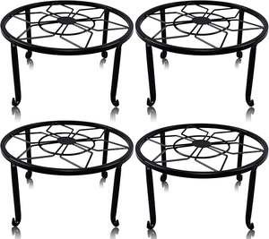 Support de plante en fer pour extérieur avec revêtement résistant aux intempéries, adapté à toutes les saisons, pour jardin et balcon. - Product Image 5