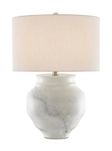 Premium <b>Marble</b> Living Room Lamp With Organic Vase Inspired Shape Warm Illumination And Refined Decorative Presence - Product Image 2