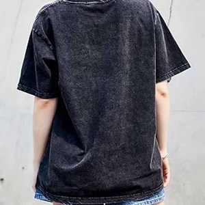 High Quality Acid Washed T Shirts Men Summer 230 GSM Oversized Blank Custom Graphic Vintage Tee 100% Cotton <b>Tshirt</b> - Product Image 6