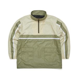 Diseño clásico ligero a prueba de viento transpirable impermeable con capucha Windrunner tejido de punto patrón sólido cortavientos fino - Product Image 1
