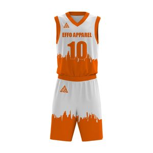 En stock, ensembles d'uniformes de basket-ball d'équipe, respirants, grande taille, légers, matériau durable, personnalisables, unisexes, adultes - Product Image 3