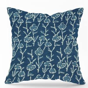 Housse de coussin en coton imprimé à la main motif cachemire indigo, faite à la main, ethnique, décorative, vente en gros - Product Image 4