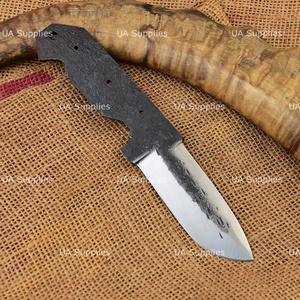 Cuchillo de Hoja Fija Forjado a Mano de Acero de Alto Carbono con Punta Caída y Mango de Madera, Fabricación Personalizada OEM para Uso en Camping - Product Image 6
