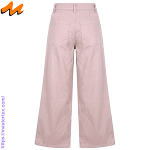 Pantalon baggy Plazo pour femmes avec plis arrière, tissu respirant, décontracté, toutes saisons, coton, poly, élasthanne, 9,29 OZ - Product Image 2