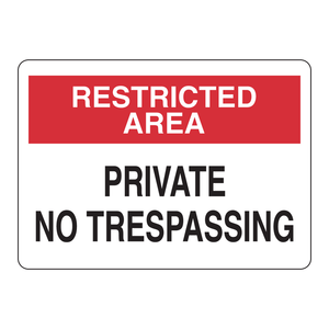 Panneau de signalisation interdiction d'entrée dans les zones restreintes Brady pour la sécurité des usines, laboratoires et entrepôts - Product Image 2