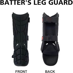 Protège-tibias et genouillères de baseball en EVA, protection professionnelle légère, personnalisables avec logo pour l'entraînement sportif - Product Image 1