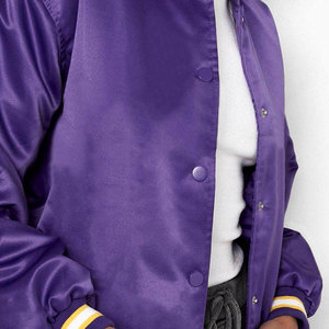 Womens Bomber Jacket Hot Sexy Satin Front Zipper Waterproof Eco Friendly Windproof Plus Size Autumn Winter Wholesale Solid - Product Image 4