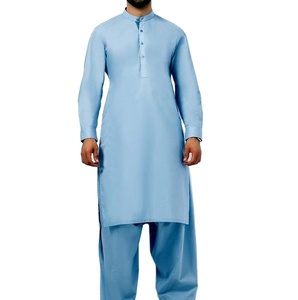 Vêtements de travail formels d'extérieur de haute qualité Eid Ramadan porte des vêtements en viscose ethnique pakistanaise robes hommes Shalwar Kameez fête - Product Image 1