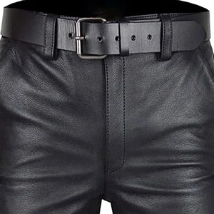 Shorts en cuir véritable pour homme, taille mi-haute, personnalisables, respirants, séchage rapide, écologiques, style urbain - Product Image 6