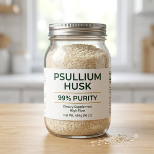 Polvo de Cáscara de Psyllium 99% Puro, Fibra Natural, Suplemento Herbal de Grado Alimenticio a Granel para el Control Intestinal - Product Image 3