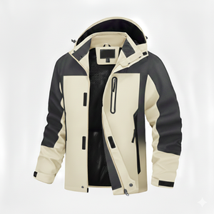 Veste d'hiver isolée en softshell pour homme, personnalisée, imperméable, coupe-vent, en polaire, avec fermeture éclair, col roulé, manches longues, imprimé, séchage rapide - Product Image 2