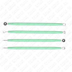 Green Stainless Steel Acne <b>Extractor</b> Tool Professional <b>Blackhead</b> and Whitehead Remover for Facial Skin Care - Product Image 2