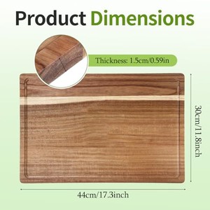 Tablas de cortar y picar de madera de acacia, OEM, personalizadas, al por mayor |   Aqdus Saleem India - Product Image 3