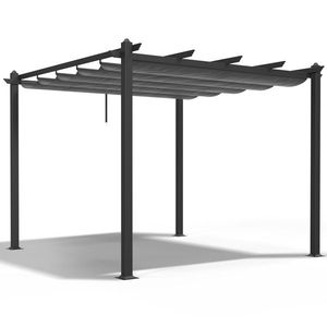Pergola e Gazebo da Esterno Grigio 3x3m - Product Image 1
