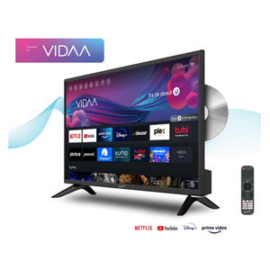 TV AC/DC intelligente VDAA DLED de 24 pouces avec lecteur DVD intégré et adaptateur de voiture 12V pour le divertissement en déplacement - Product Image 3