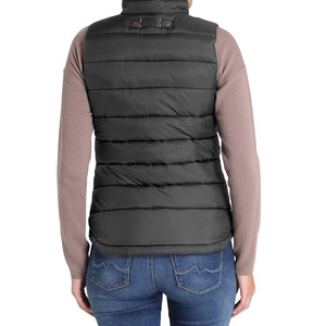 Gilet matelassé sans manches coupe-vent avec fermeture éclair, taille personnalisable, gilets matelassés brillants pour femmes - Product Image 2