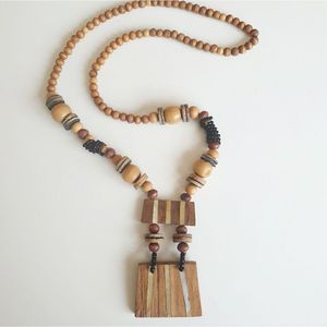 Collier en bois fait main de luxe de qualité supérieure pour femmes, fournitures de perlage, bijoux - Product Image 5