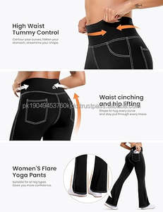 Vente en gros de leggings de sport personnalisés de haute qualité pour femmes vêtements de sport actifs avec fonction de torsion à la mode et logo à la taille - Product Image 5