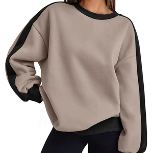Sudadera de diseño asequible para mujer, nuevo diseño, 100% algodón, sudadera extragrande de invierno para mujer, sudadera informal ecológica para mujer - Product Image 1
