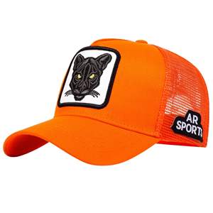 Servicio OEM, Gorras de Béisbol Snapback de 6 Paneles con Visera Curva y Logotipo Personalizado Bordado, Gorra Trucker Sublimada Personalizada, 100% Malla de Poliéster - Product Image 4