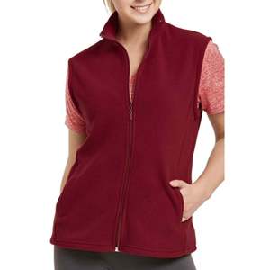 OEM Made Custom Logo Fleece Vest Women Stand Collar Sleeveless Zipper <b>Jacket</b> <b>Winter</b> <b>Running</b> Outdoor Fitness Sportswear - Product Image 5