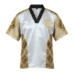 ZARSAH EXPORTS Wear <b>Dummy</b> Black V-Neck Martial Arts Jersey Geometric Print Stretch Breathable Neoprene Adult Unisex Sport Shirt - Product Image 3