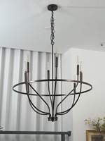 Lustre minimaliste en métal doré en forme de roue de chariot, hauteur réglable, télécommande, utilisation hôtelière, luminaire suspendu LED