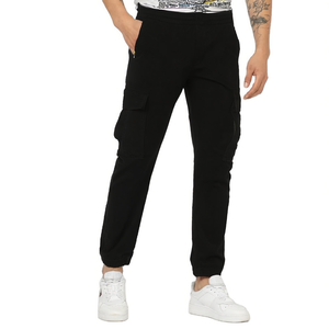 Pantalon cargo long en coton pour homme BD, nouvelle collection, coupe droite, style jogging décontracté, streetwear, pantalon de survêtement froissé - Product Image 3