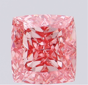 Diamante Cultivado en Laboratorio con Certificación IGI, Corte Cuadrado Cojín de 5.10 CT, Color Rosa Intenso Fantasía, Claridad VS1, CVD ROYAL GEMS para Joyería - Product Image 1