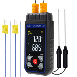 Dual Channel Thermocouple Thermometer K/J/T Probes Temperature Measurement Wired & Stainless Steel Probe - Product Image 1