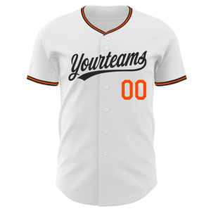 Custom Name Baseball Jersey Breathable 100% Polyester Short Sleeve Printed Full Button Shirt for All Seasons - Product Image 4
