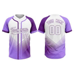 Camiseta de Béisbol Urbana Personalizada con Botones al Frente, Transpirable, Ligera, de Secado Rápido, 100% Poliéster, Impermeable - Product Image 1