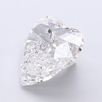 Bijoux sur mesure prestigieux, magnifique diamant de laboratoire CVD de 3,59 carats en forme de cœur, D VVS2, excellente finition, certifié IGI