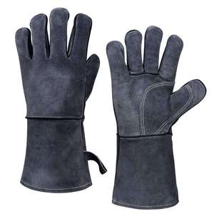 MERITORIOUS INTERNATIONAL QN_2 Schweißerhandschuhe aus Rindsleder und Ziegenleder mit Baumwollfutter, Vollfinger, Leichtgewichtig, Hitzebeständig - Product Image 1