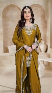 Recién llegado, traje Georgette Sharara y conjunto Dupatta, traje Sharara paquistaní completamente cosido para boda, traje Sharara a los mejores precios - Product Image 1